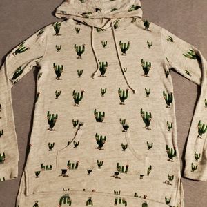 Small Pullover with Cactus Graphics